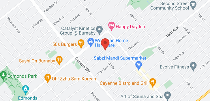 map of 7255 CANADA WAY